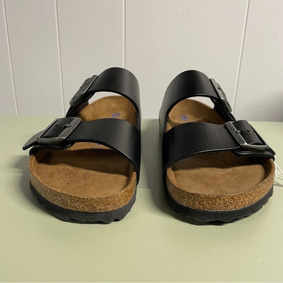 NWT Birkenstock Arizona Soft Footbed, Smooth Leather, Amalfi Black, size 8 - Picture 3 of 9